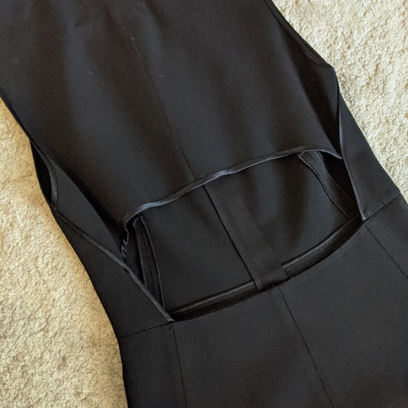 Rag and Bone black zip front jumper pinafore dress - Picture 3 of 4